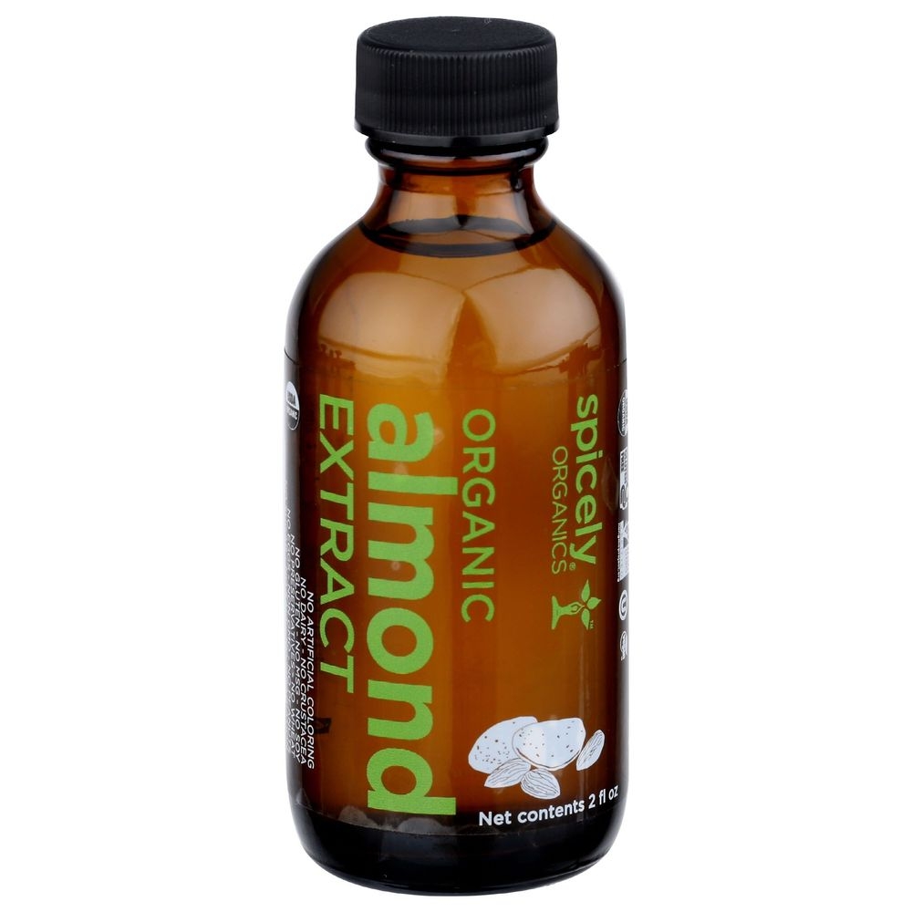 Spicely Organics Almond Extract, 2 Fluid Ounce -- 6 per case