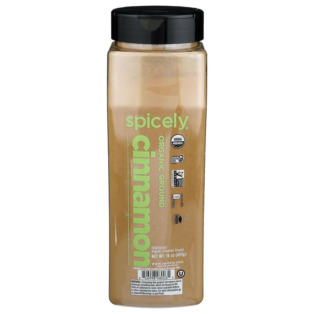 Spicely Organics Ground Cinnamon, 16 Ounce -- 2 per case