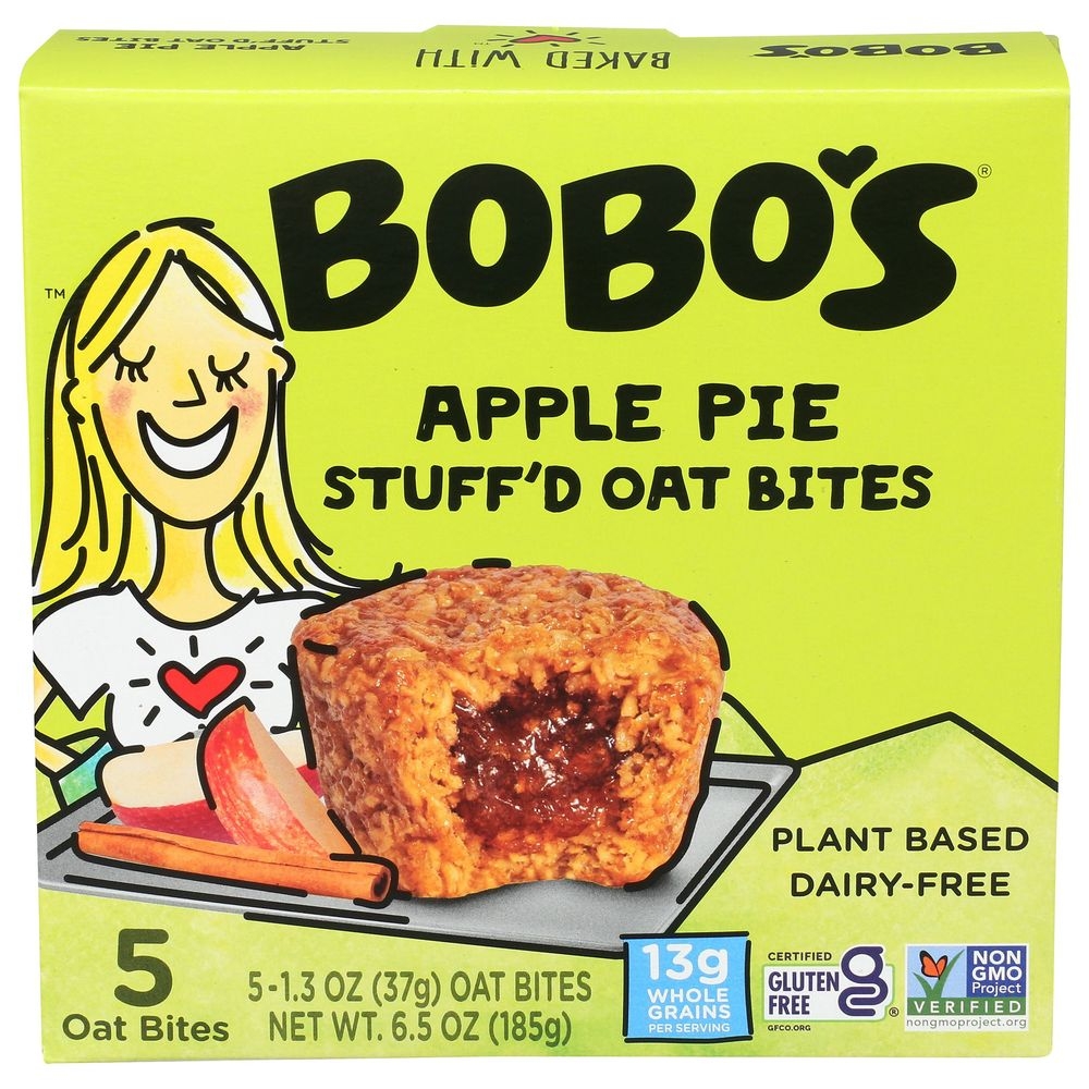 Bobos Apple Pie Stuffd Oat Bites, 6.5 Ounce -- 6 per case