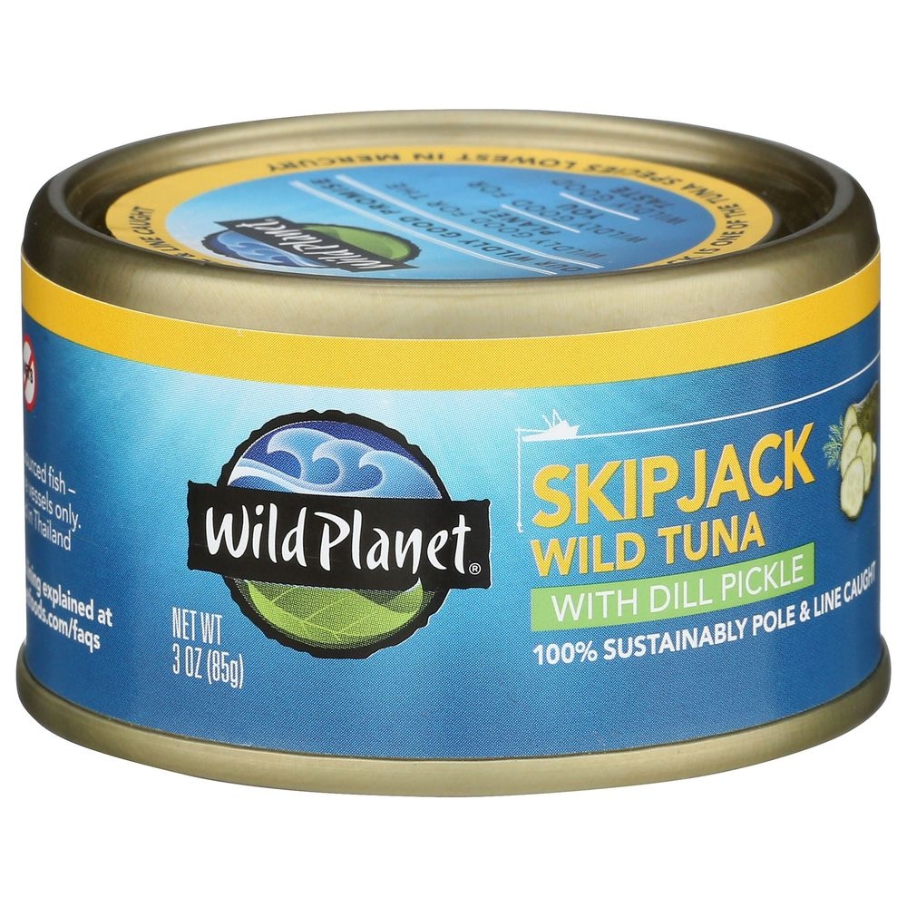 Wild Planet Skipjack Tuna with Dill Pickle, 3 Ounce -- 12 per case