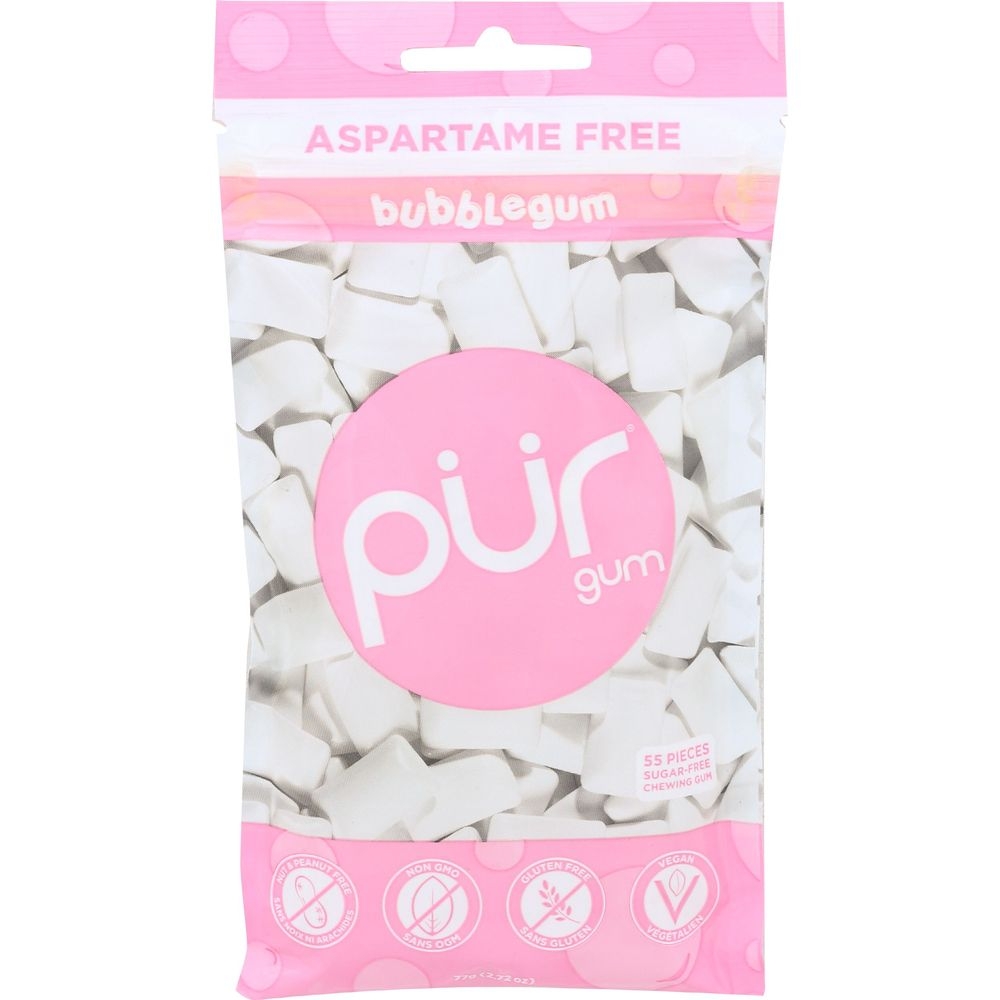 Pur Aspartama Free Bubblegum, 2.72 Ounce -- 12 per case