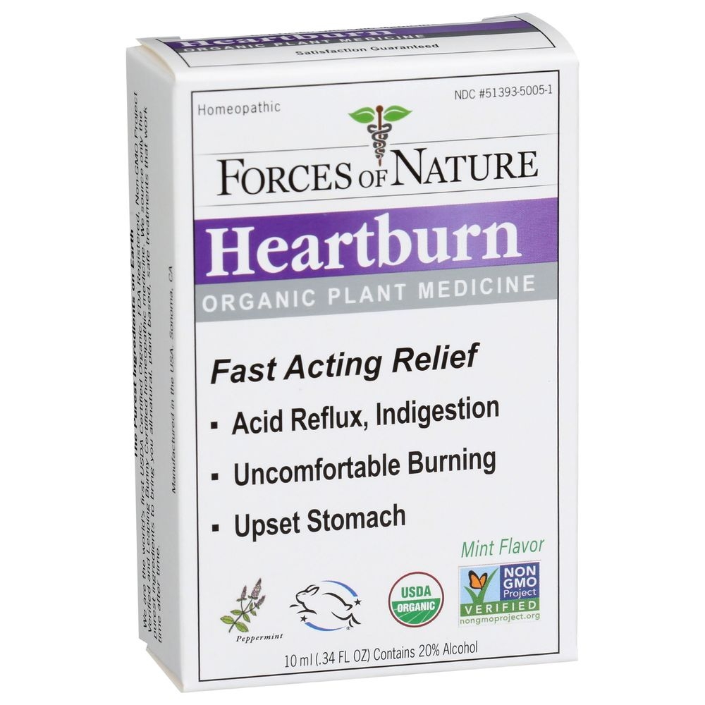 Forces of Nature Organic Heartburn Relief, 10 Milliliter