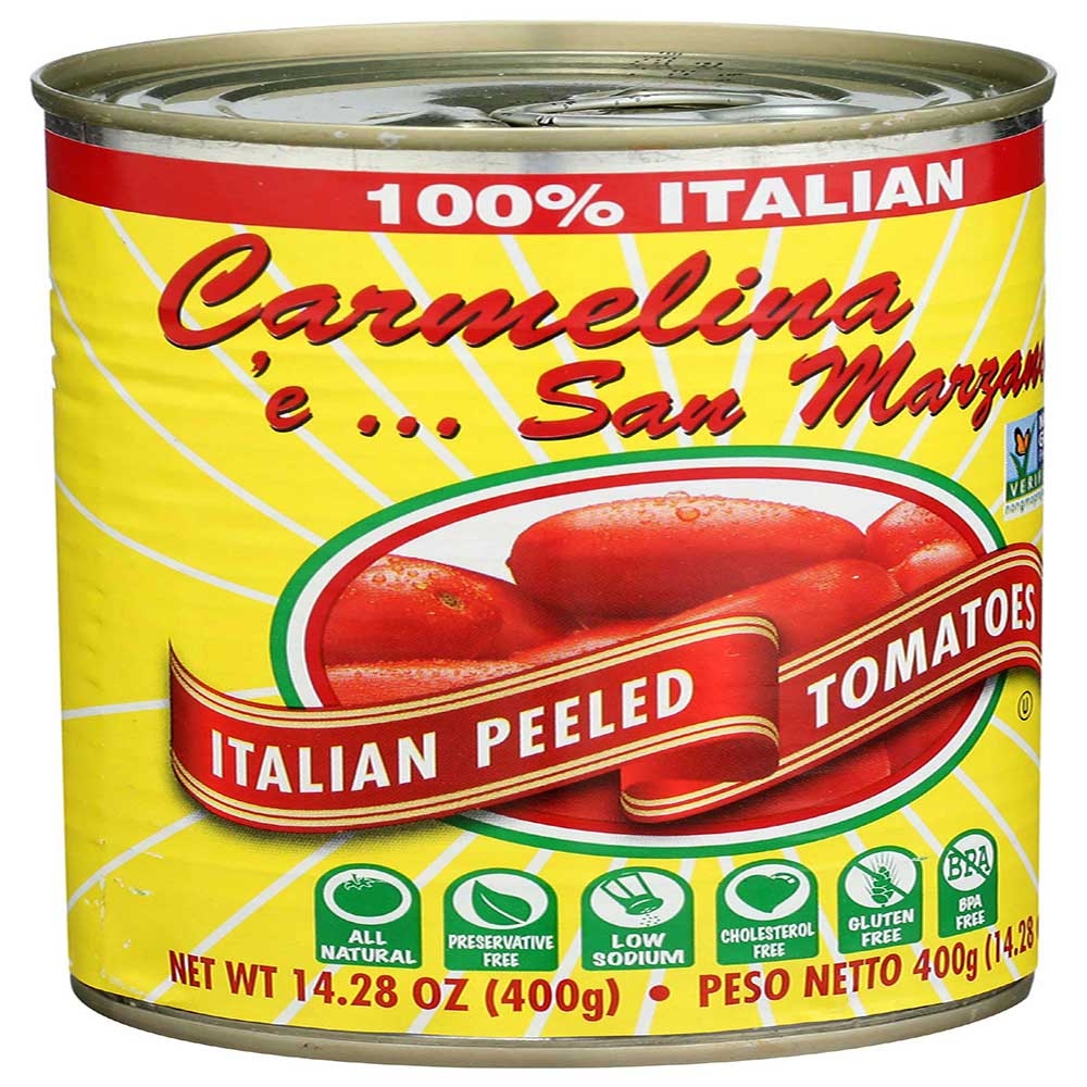 Carmelina E San Marzano Italian Whole Peeled Tomatoes in Puree, 14.28 Ounce -- 12 per case