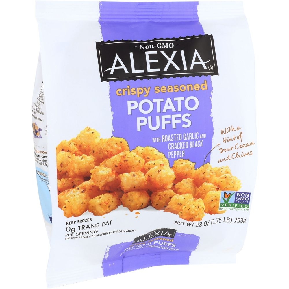 Alexia Crispy Seasoned Potato Puffs, 28 Ounce -- 12 per case