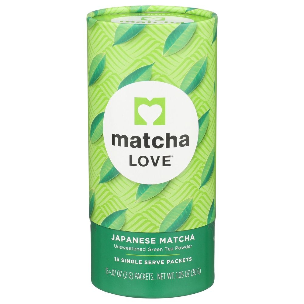 Matcha Love Single Serve Unsweetened Japanese Matcha Powder, 1.05 Ounce -- 6 per case