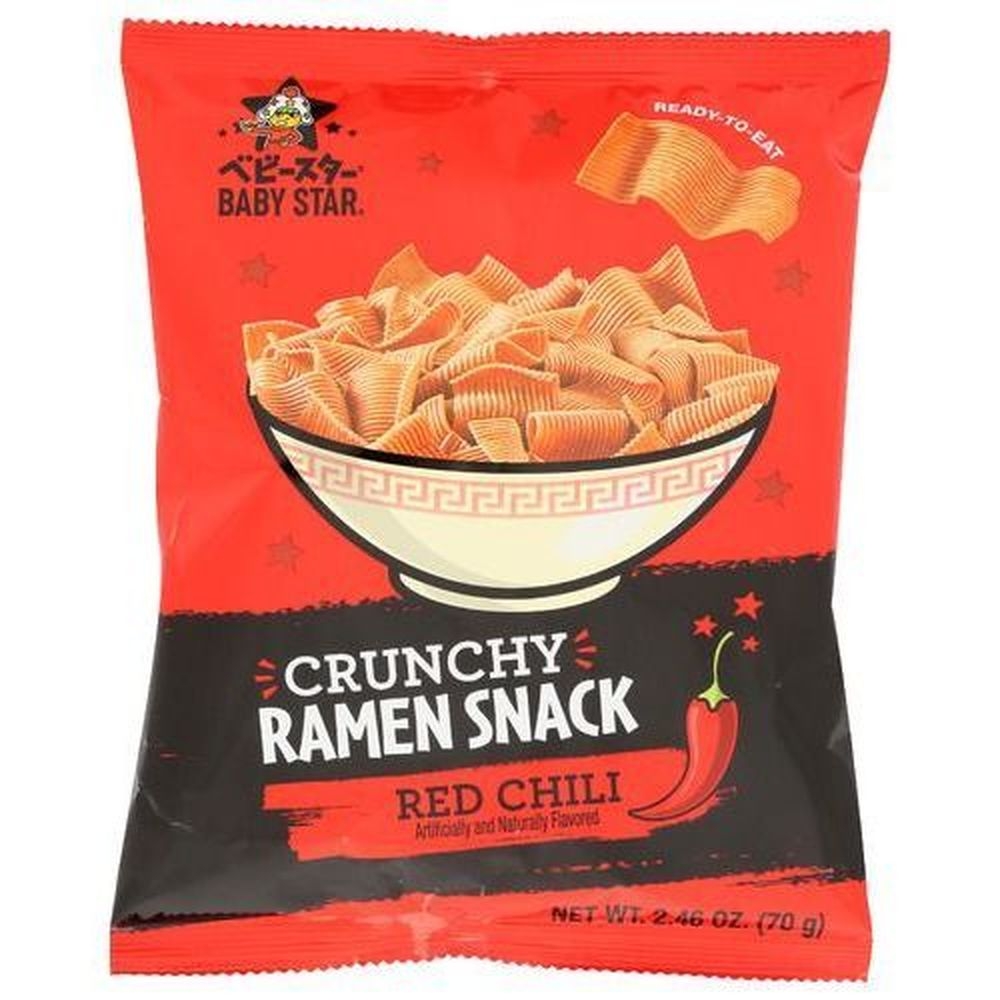 Baby Star Red Chili Tiny Crunchy Ramen Snack, 2.46 Ounce -- 6 per case
