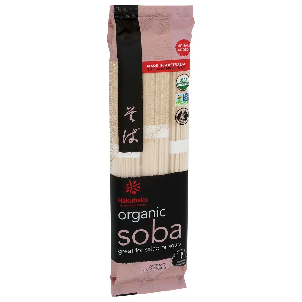 Hakubaku Organic Soba Noodles, 9.5 Ounce -- 8 per case