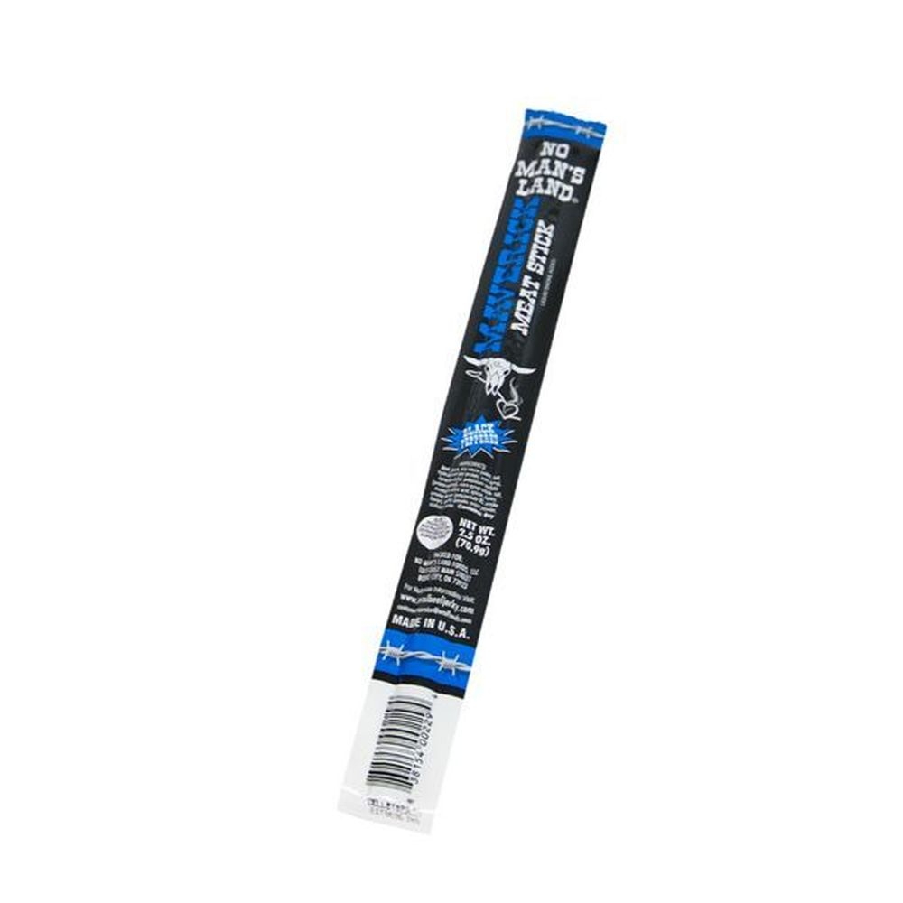 No Mans Land Black Pepper Beef Stick, 2.5 Ounce -- 20 per case