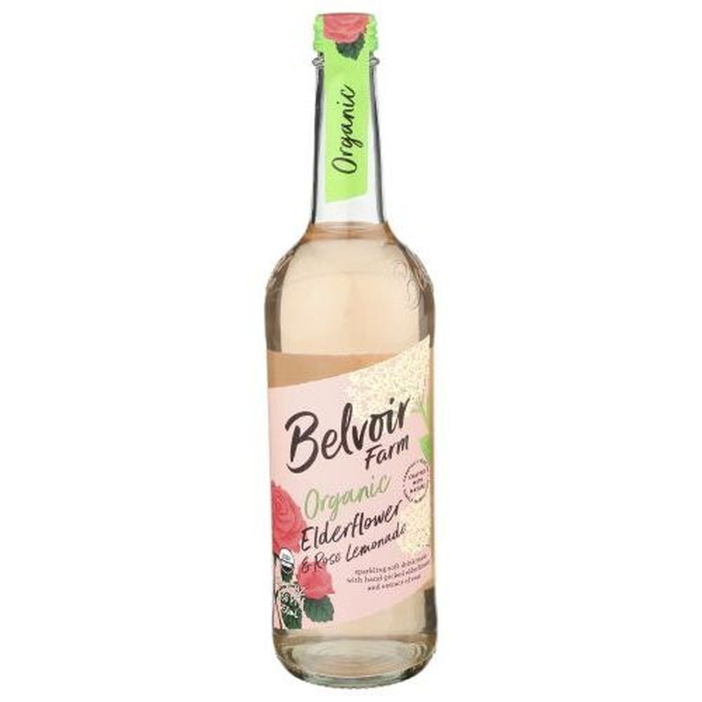 Belvoir Organic Elderflower and Rose Lemonade, 25.4 Fluid Ounce -- 6 per case