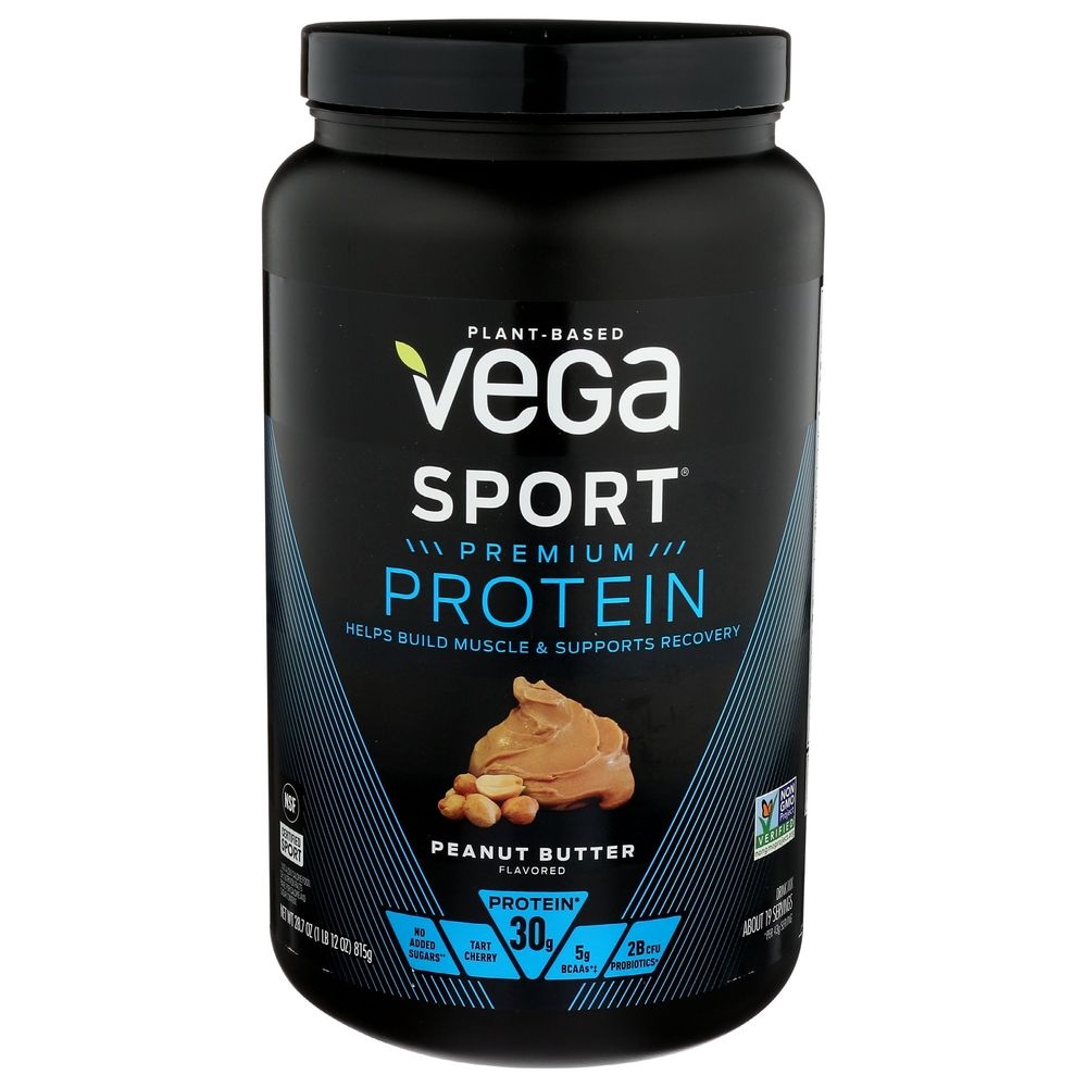 Vega Sport Peanut Butter Flavor Protein Drink Mix, 28.7 Ounce