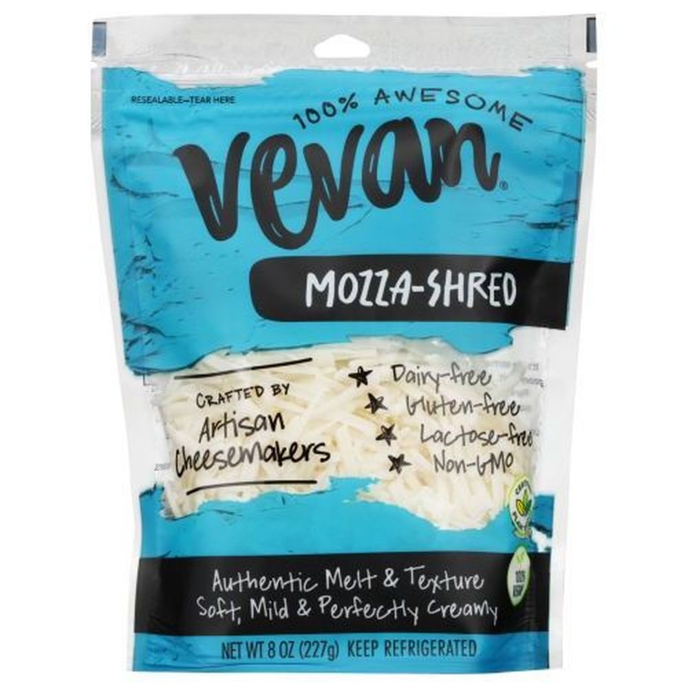 Vevan Mozza Shreds Cheese, 8 Ounce -- 12 per case