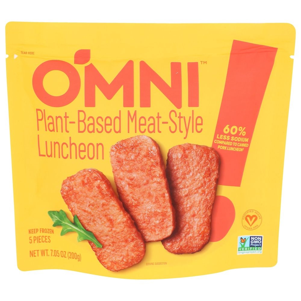 Omni Plant-Based Meat Style Luncheon, 7.05 Ounce -- 6 per case