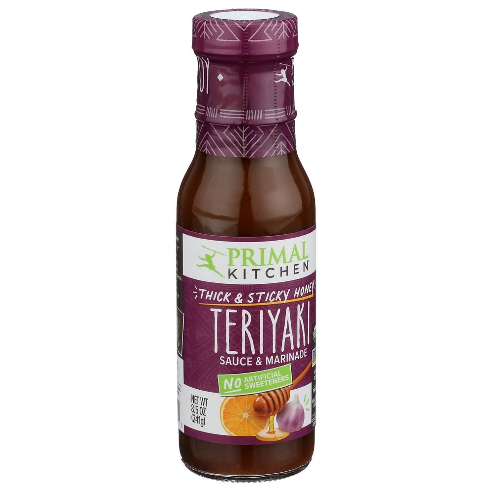 Primal Kitchen Thick and Sticky No Soy Honey Teriyaki Sauce and Marinade, 8.5 Fluid Ounce -- 6 per case
