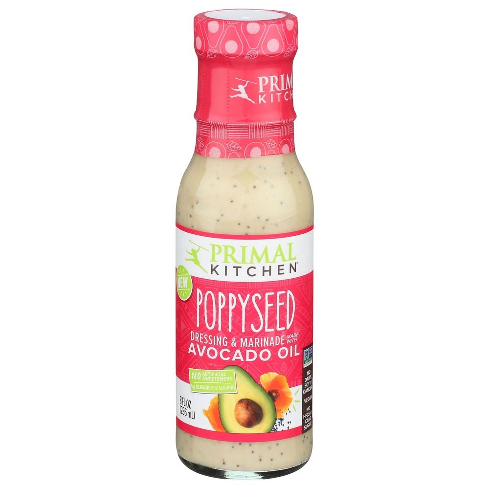 Primal Kitchen Poppyseed Avocado Oil, 8 Fluid Ounce -- 6 per case