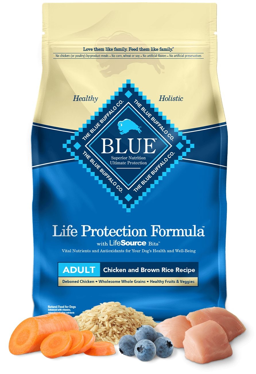 Blue Buffalo Life Protection Formula Chicken and Brown Rice Recipe Dry Dog Food, 5 Pound -- 3 per case