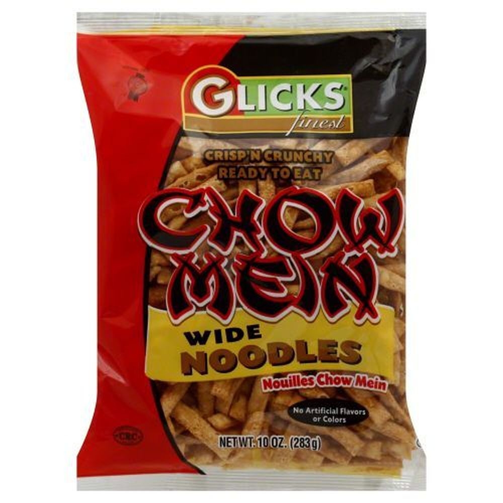 Glicks Wide Chow Mein Noodles, 10 Ounce -- 12 per case