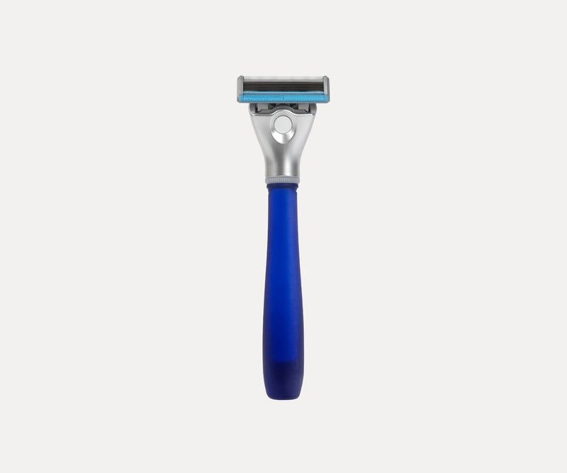 Bulldog Blue Handle Sensitive Glass Razor with 5 Blade