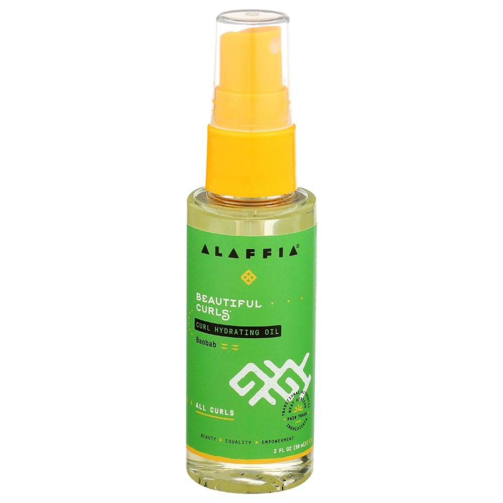Alaffia Beautiful Curls Curl Hydrating Oil, 2 Fluid Ounce