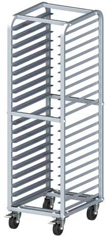 Winco Aluminum Heavy Duty 3 inch Spacing 20 Tier Sheet Pan Rack, 21 3/4 x 26 x 70 1/2 inch