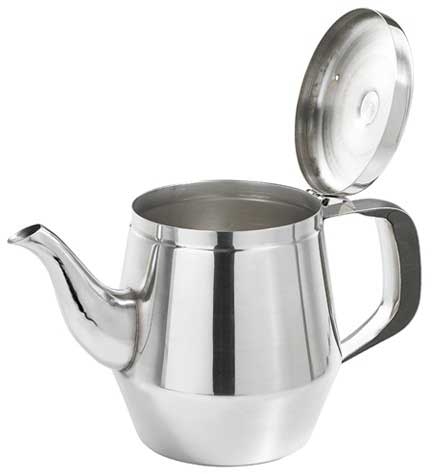 Winco Stainless Steel Gooseneck Teapot, 28 Ounce -- 24 per case