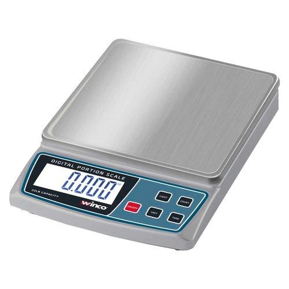 Winco SCAL-D22 Digital Portion Scale, 22 Pound Capacity