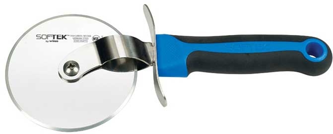 Winco SofTek 4 inch Wheel Blade Large Pizza Cutter -- 36 per case