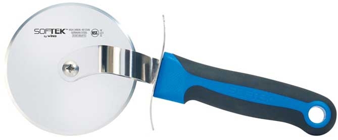 Winco SofTek 4 inch Wheel Blade Large Pizza Cutter -- 36 per case