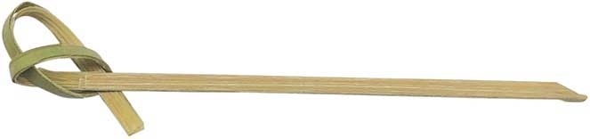 Winco Knotted Top Decorative Bamboo Food Pick, 3 inch Length - 100 pieces per pack -- 120 packs per case