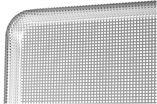 Winco 16 Gauge Aluminum Glazed Full Size Closed Bead Fully Perforated Sheet Pan, 18 x 26 inch -- 12 per case