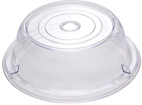 Winco Clear Polycarbonate Stackable Round Plate Cover, 8 inch -- 36 per case