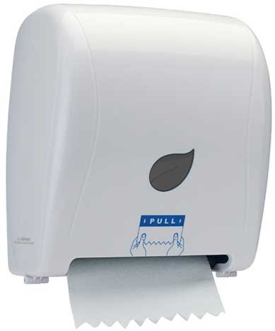 Winco Pur-clean White Auto Cut Roll Towel Dispenser -- 3 Per Case