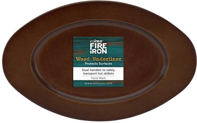Winco FireIron Wood Underliner for CASM-7O Mini Induction Server -- 48 per case