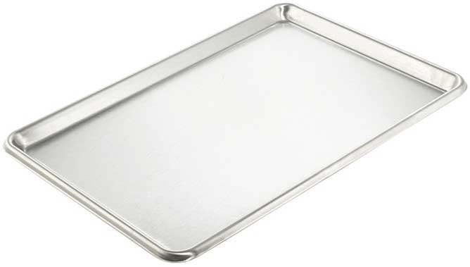 Winco 18/8 Stainless Steel 20 Gauge Open Bead Half Size Sheet Pan, 13 x 18 inch -- 12 per case