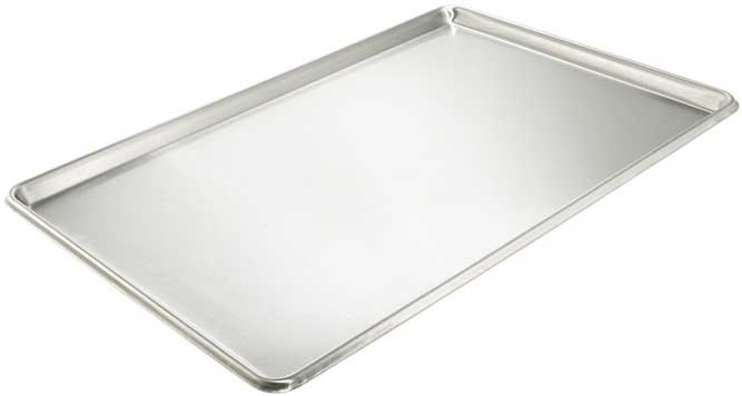 Winco 18/8 Stainless Steel 20 Gauge Open Bead Two Third Size Sheet Pan, 16 x 22 inch -- 6 per case