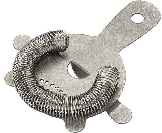 Winco After5 18/8 Stainless Steel Crafted Steel Finish 4 Prong Bar Strainer, 5 3/4 inch Length -- 120 per case