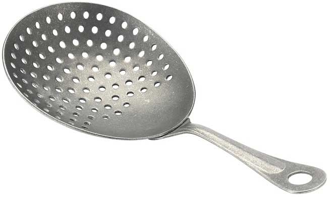 Winco After5 18/8 Stainless Steel Crafted Steel Finish Julep Strainer, 6 3/8 inch Length -- 120 per case