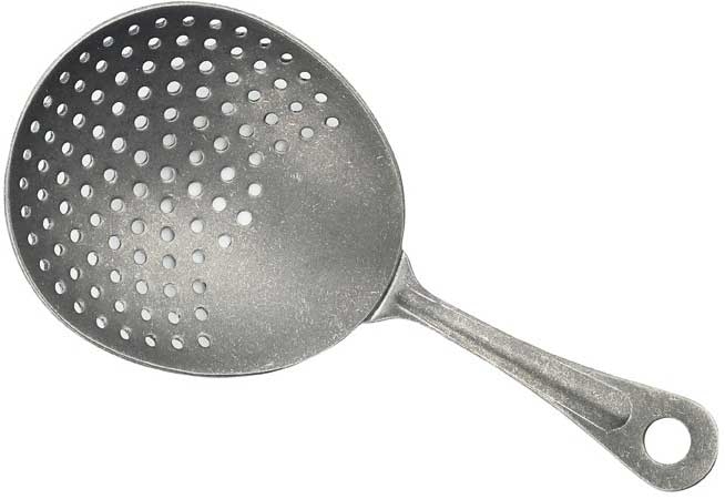 Winco After5 18/8 Stainless Steel Crafted Steel Finish Julep Strainer, 6 3/8 inch Length -- 120 per case