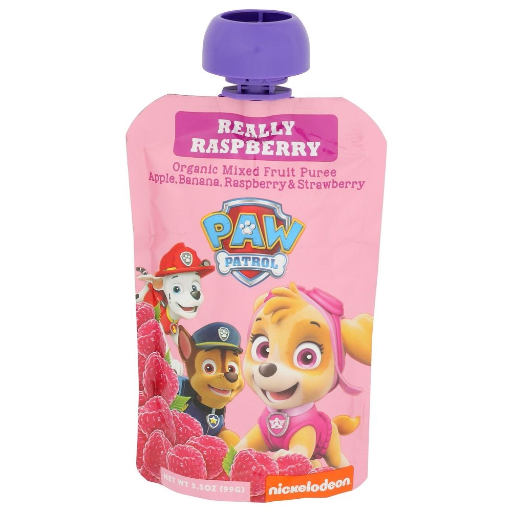 Paw Patrol Organic Really Raspberry Mixed Fruit Puree, 3.5 Ounce -- 10 per case
