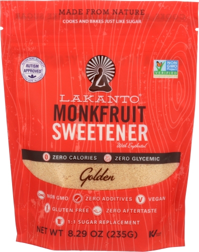 Lakanto Golden Fruit Monkfruit Sweetener, 8.29 Ounce Pouch -- 10 per case