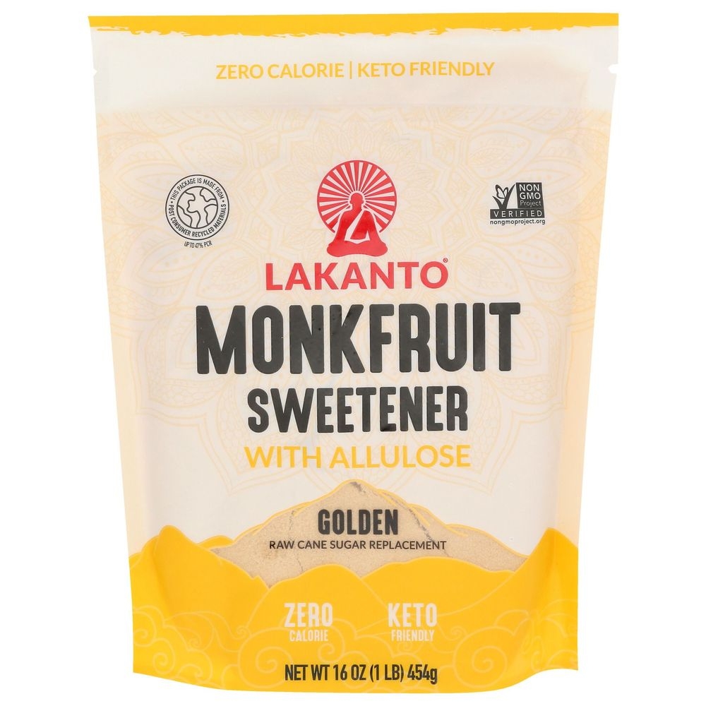 Lakanto Golden Monk Fruit Sweetener with Allulose, 16 Ounce -- 8 per case