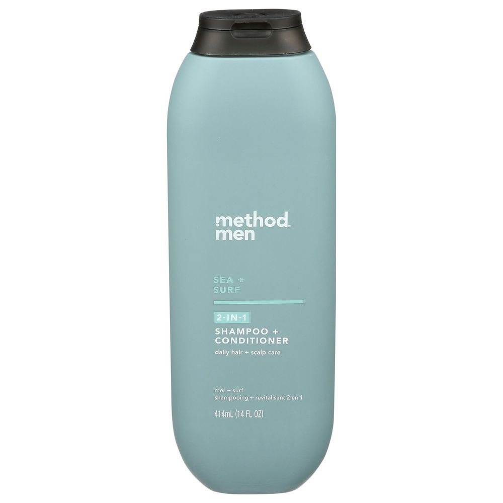 Method Men Sea Plus Surf 2 in 1 Shampoo Plus Condtioner, 14 Ounce