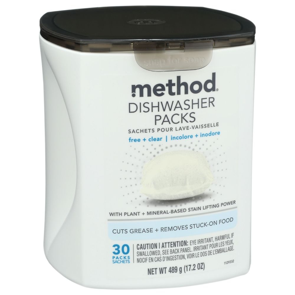 Method Free and Clear Dishwasher Detergent, 17.2 Ounce -- 4 per case