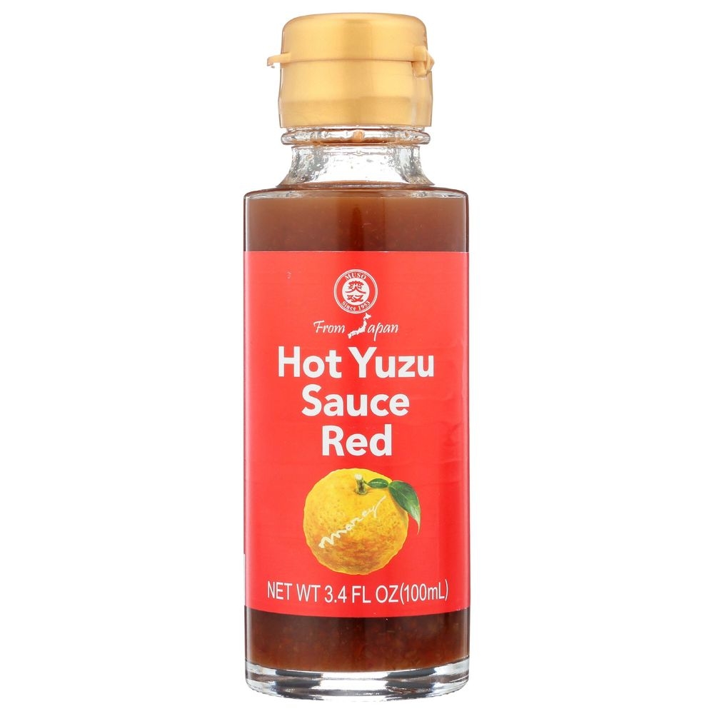 Muso From Japan Medium Spicy Red Hot Yuzu Sauce, 3.4 Fluid Ounce -- 6 per case