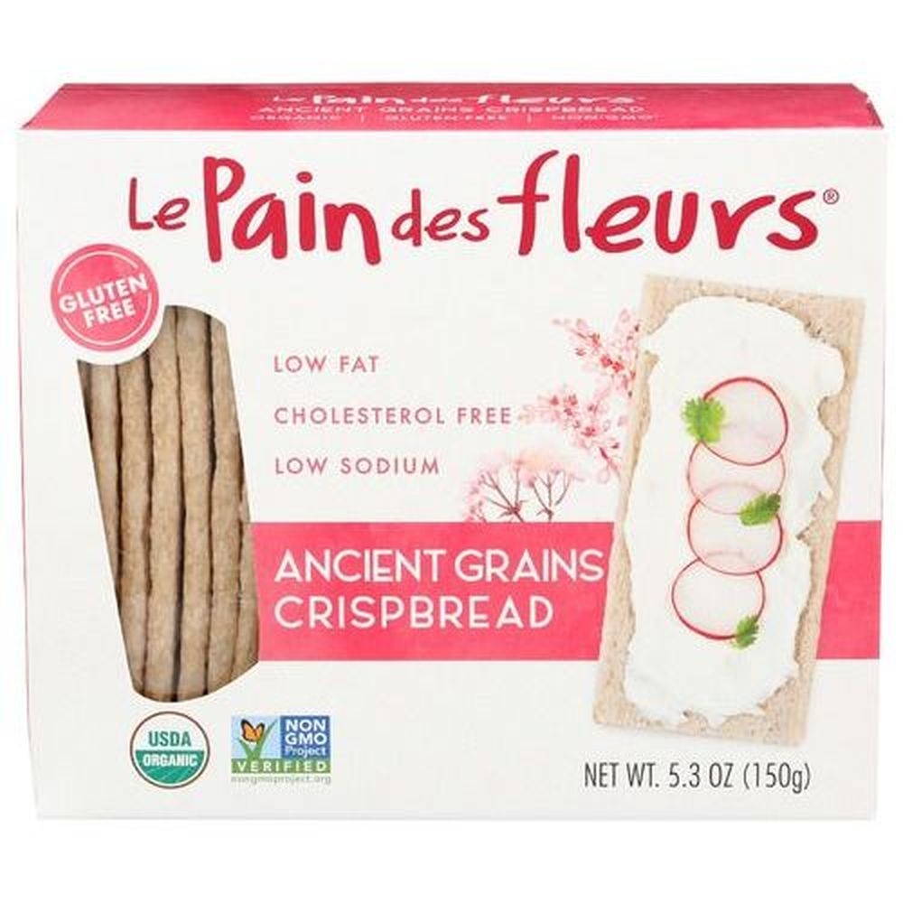 Le Pain Des Fleurs Ancient Grains Crispbread, 5.3 Ounce -- 6 per case