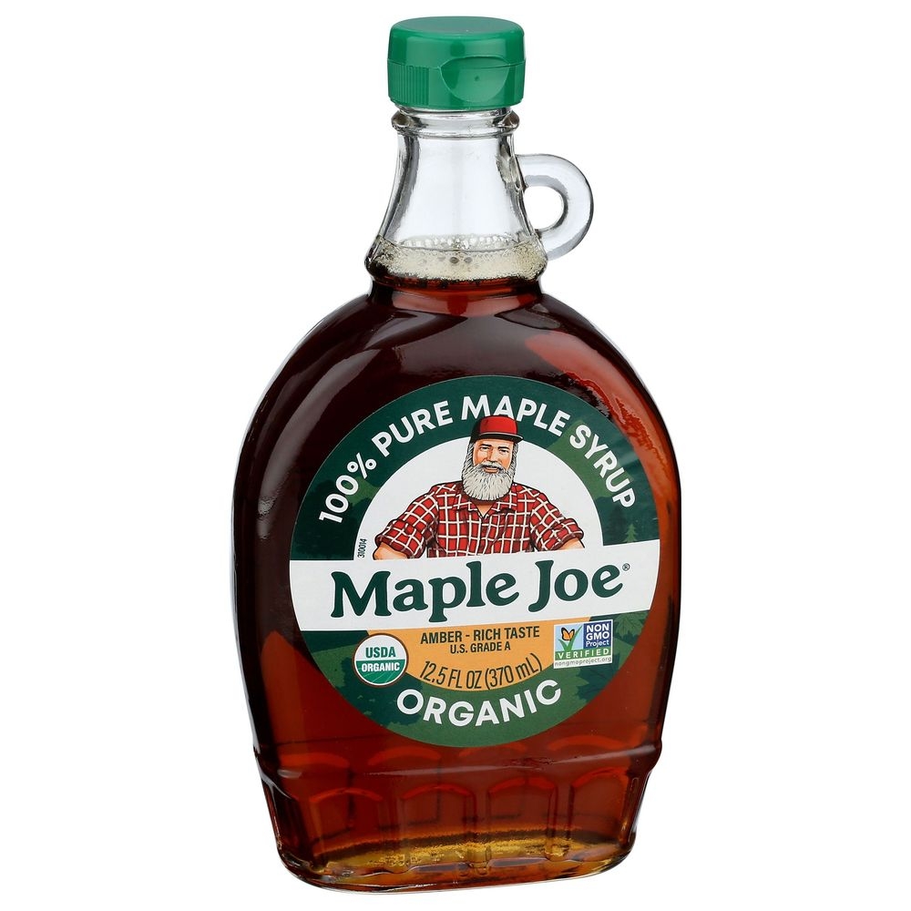 Maple Joe Organic Amber Pure Maple Syrup, 12.5 Fluid Ounce -- 12 per case