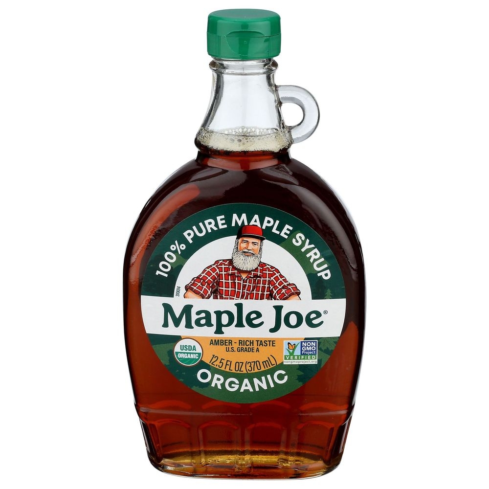 Maple Joe Organic Amber Pure Maple Syrup, 12.5 Fluid Ounce -- 12 per case