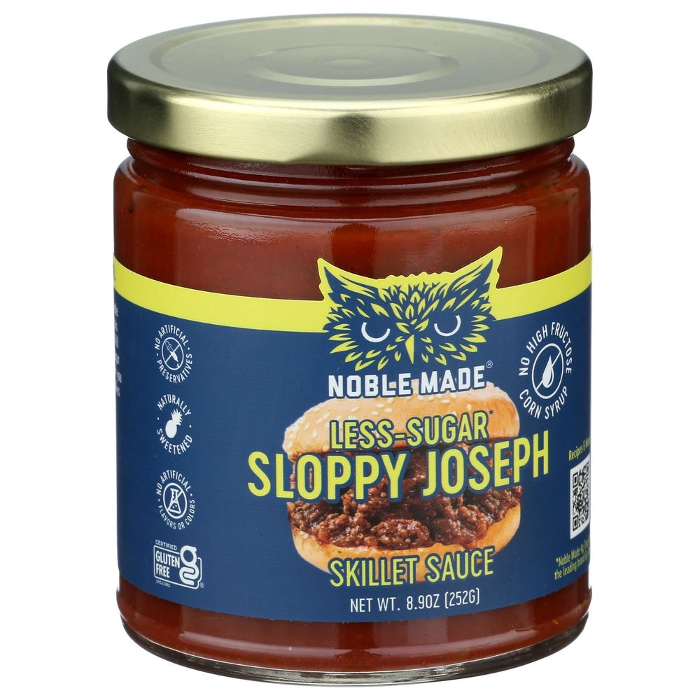 Noble Made Less Sugar Sloppy Joseph Skillet Sauce, 8.9 Ounce -- 6 per case