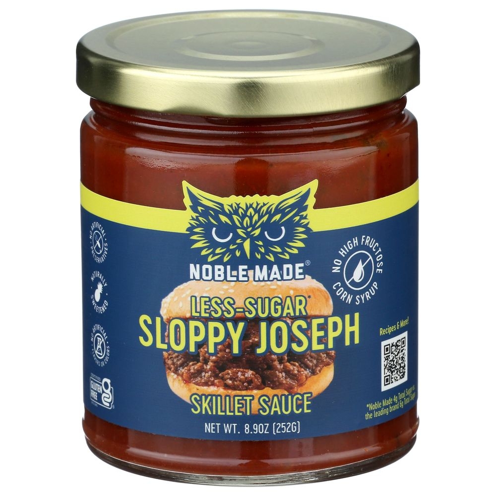 Noble Made Less Sugar Sloppy Joseph Skillet Sauce, 8.9 Ounce -- 6 per case
