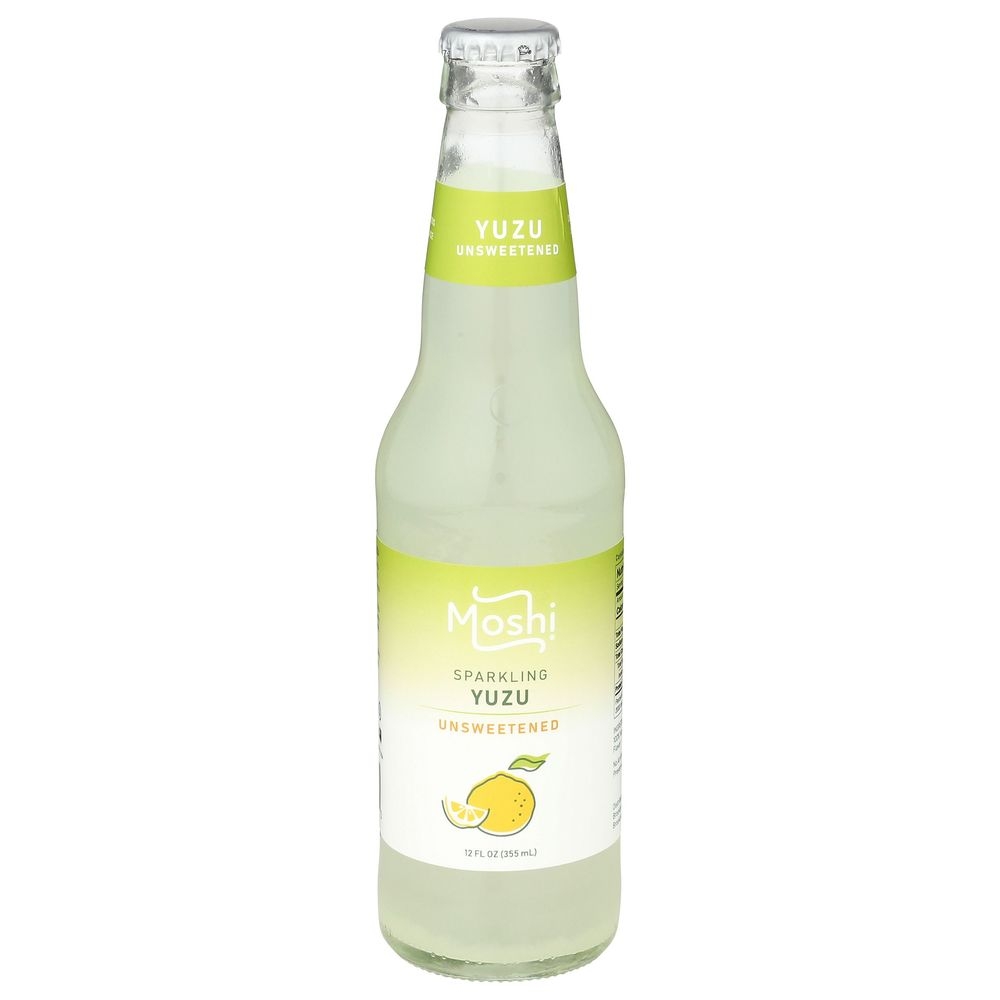 Moshi Yuzu Unsweeteded Sparkling Water, 12 Fluid Ounce -- 12 per case