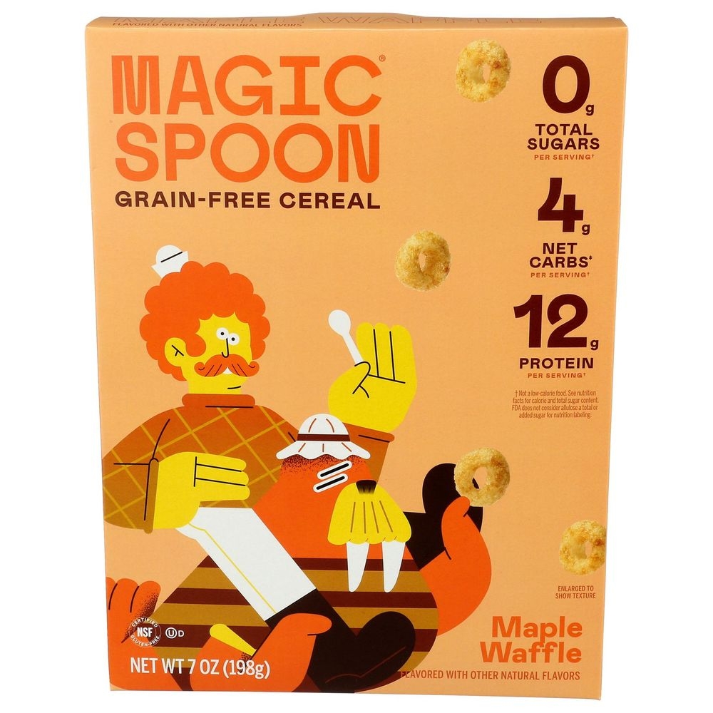 Magic Spoon Maple Waffle Grain Free Cereal, 7 Ounce -- 8 per case